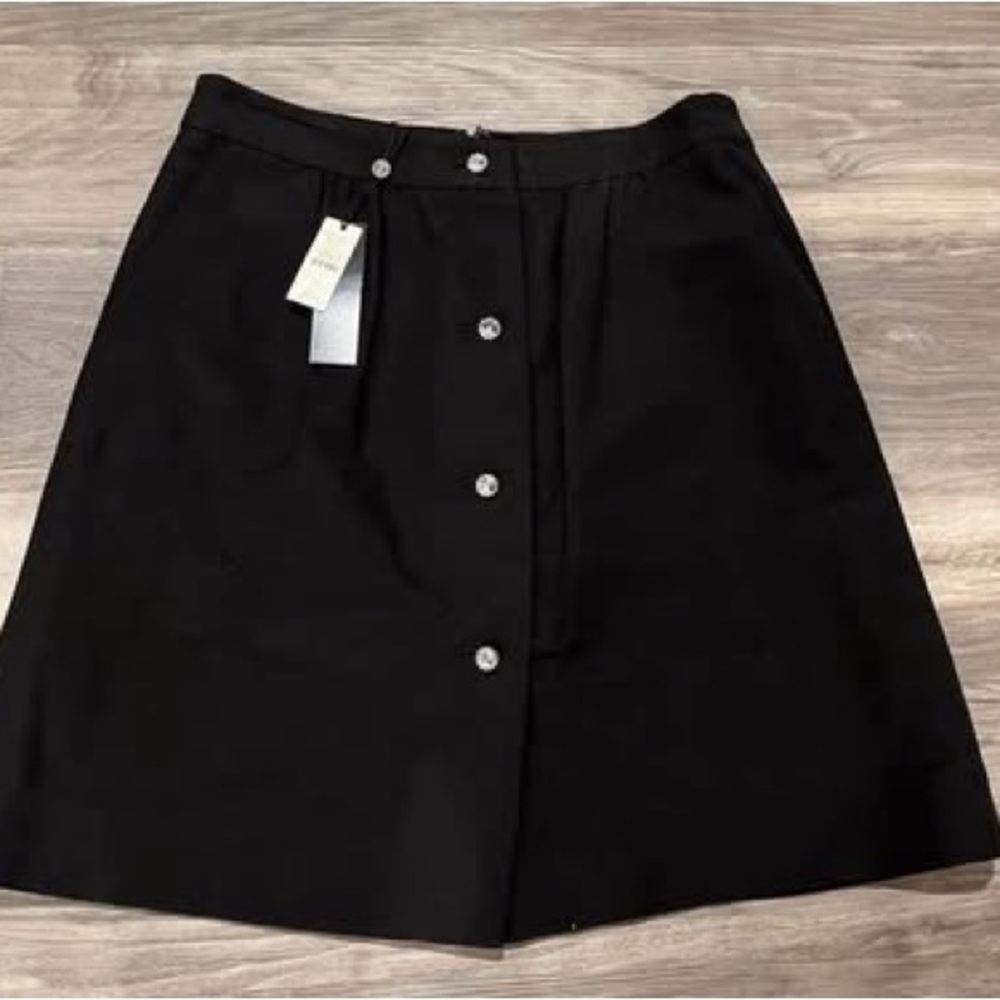 NWT - Talbots lined skirt, sparkle buttons/pockets, size 4P